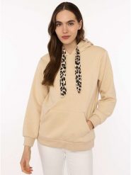 Zwillingsherz Bluza "Strong Soul" w kolorze beżowym rozmiar: S/M. Brązowe bluzy damskie Zwillingsherz, m, bez wzorów, z kapturem. Za 210.32 zł.