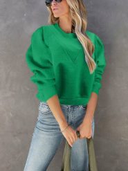 Milan Kiss Sweter w kolorze zielonym rozmiar: L. Zielone swetry klasyczne damskie Milan Kiss, l, bez kołnierzyka. Za 116.43 zł.