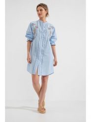 Josephine & Co Sukienka w kolorze błękitnym rozmiar: 34. Niebieskie sukienki damskie Josephine & Co, bez wzorów, z bawełny, bez ramiączek. Za 170.00 zł.