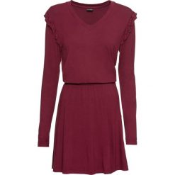 Sukienka shirtowa bonprix czerwony klonowy. Czerwone sukienki damskie bonprix, z dżerseju. Za 59.99 zł.