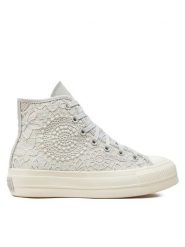 Converse Trampki Chuck Taylor All Star Lift Platform Butterflies A07538C Biały. Białe trampki damskie Converse, bez wzorów, z materiału, bez zapięcia. Za 289.99 zł.