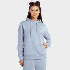Bluza dresowa z kapturem Lifestyle damska SIROKO Splash-W. Niebieskie bluzy damskie SIROKO, xs, bez wzorów, z bawełny, z kapturem. W wyprzedaży za 90.95 zł.