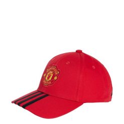 Czapka z daszkiem Manchester United. Czarne czapki z daszkiem damskie Adidas, bez wzorów. Za 99.95 zł.