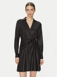 DKNY Sukienka koktajlowa DD4JL26A Czarny Slim Fit. Czarne sukienki damskie DKNY, bez wzorów, z syntetyku, wizytowe, bez ramiączek. Za 379.99 zł.