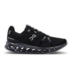 Buty do biegania damskie On Cloudsurfer 7. Czarne obuwie sportowe damskie On, z materiału, do biegania. Za 881.00 zł.