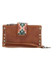 Micmacbags Skórzany portfel w kolorze jasnobrązowym - 17 x 10 x 3 cm rozmiar: onesize. Brązowe portfele damskie Micmacbags, bez wzorów, z materiału. Za 121.99 zł.