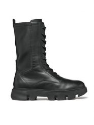 Geox Trapery D Vilde D26UAH 043KB C9997 Czarny. Czarne trapery damskie Geox, ze skóry, bez zapięcia. Za 549.99 zł.