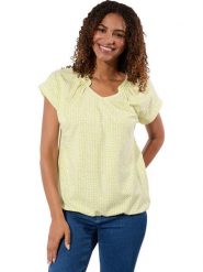 WITT WEIDEN Koszulka w kolorze żółto-białym rozmiar: 40. Żółte bluzki damskie WITT WEIDEN, bez wzorów, bez kołnierzyka, bez ramiączek. Za 56.99 zł.