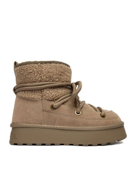 Badura Śniegowce EO-AMY-TS6286-01 Szary. Brązowe śniegowce damskie Badura, ze skóry. Za 249.99 zł.