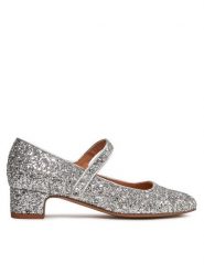 Balagan Baleriny Dora Srebrny. Szare balerinki damskie BALAGAN, bez wzorów, z materiału. Za 389.99 zł.