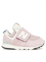 New Balance Sneakersy NW574VPK Różowy. Czerwone buty sportowe dziewczęce New Balance, ze skóry, bez zapięcia. Za 189.99 zł.