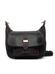 Laura Vita Torebka Sac Barna 04 Czarny. Czarne listonoszki damskie LAURA VITA, bez wzorów, ze skóry, bez dodatków. Za 409.99 zł.