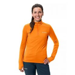 Bluza trekkingowa damska Vaude Livigno Halfzip II techniczna. Brązowe bluzy damskie Vaude, xs, bez wzorów, z hardshellu, bez kaptura. Za 159.24 zł.