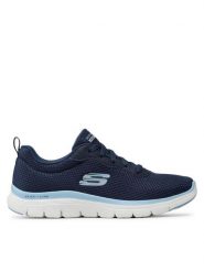 Skechers Sneakersy Brilliant View 149303/NVBL Granatowy. Niebieskie obuwie sportowe damskie Skechers, z materiału, bez zapięcia. Za 229.99 zł.