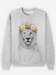 WOOOP Bluza "Festival lion autumn" w kolorze szarym rozmiar: L. Szare bluzy damskie Wooop, l, bez wzorów, bez kaptura. Za 114.17 zł.