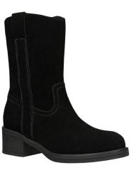 Wojas Skórzane botki w kolorze czarnym rozmiar: 39. Czarne botki damskie Wojas, eleganckie, bez obcasa, bez zapięcia. Za 196.70 zł.