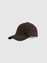 4F Czapka z daszkiem strapback damska - brązowa S/M (58cm). Brązowe czapki z daszkiem damskie 4F, bez wzorów, z materiału. Za 69.99 zł.