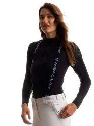 Fischer Koszulka funkcyjna w kolorze czarnym rozmiar: L. Czarne koszulki damskie FISCHER, l, bez wzorów, z materiału, bez kołnierzyka, bez ramiączek. Za 87.40 zł.