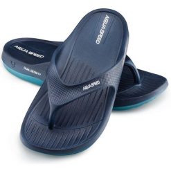 Klapki basenowe japonki Aqua Speed Alcano. Brązowe klapki damskie Aqua-Speed, bez wzorów, bez obcasa, bez zapięcia. Za 69.99 zł.