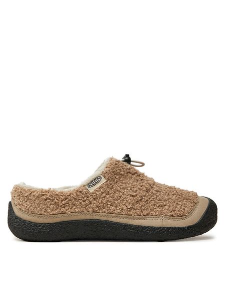 Keen Klapki Howser III Slide 1029437 Beżowy. Brązowe klapki damskie Keen, bez wzorów, z materiału, bez obcasa, bez zapięcia. Za 379.99 zł.