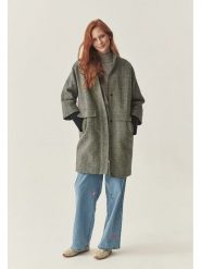 TATUUM Wełniany płaszcz w kolorze jasnoszarym rozmiar: 38. Szare płaszcze damskie TATUUM, bez wzorów, z wełny, bez kaptura. Za 610.62 zł.