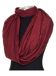 Buff Szal-koło w kolorze czerwonym rozmiar: onesize. Czerwone szaliki damskie Buff, bez wzorów, z materiału. Za 100.99 zł.