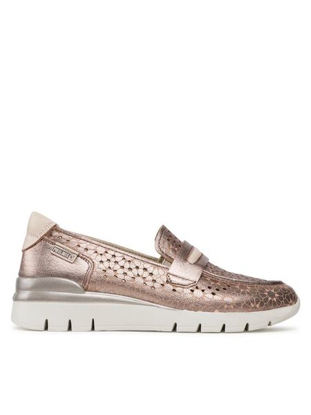 Pikolinos Półbuty W4R-6518CLC1 Złoty. Żółte półbuty damskie Pikolinos, bez wzorów, ze skóry, bez obcasa, na płaskiej podeszwie, bez zapięcia. Za 379.99 zł.