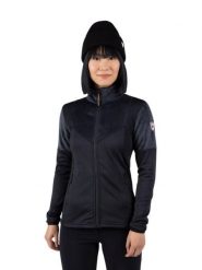 Bluza Rossignol damska W Diretta Fleece FZ czarna. Czarne bluzy damskie Rossignol, l, z aplikacjami, z elastanu, bez kaptura. Za 765.65 zł.