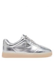 Guess Sneakersy FLJJAZLEM12 Srebrny. Szare obuwie sportowe damskie Guess, ze skóry, bez zapięcia. Za 299.99 zł.