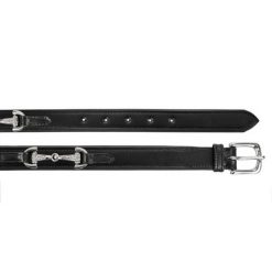 Pasek do spodni skórzany dla dorosłych EQ.QUEEN Bits. Czarne paski damskie EQUESTRIAN QUEEN, bez wzorów. Za 110.99 zł.