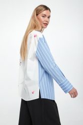Koszula damska w paski Nadar WEEKEND MAX MARA. Koszule damskie Weekend Max Mara, bez wzorów, bez kołnierzyka, bez ramiączek. W wyprzedaży za 1,103.20 zł.
