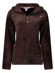 Geographical Norway Kurtka polarowa "Upalood" w kolorze brązowym rozmiar: XXL. Brązowe kurtki damskie Geographical Norway, xxl, bez wzorów, z polaru, bez kaptura. Za 104.64 zł.