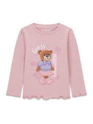 Guess Kids T-Shirt 183729 Kolorowy Classic Fit. Koszulki i t-shirty dziewczęce Guess Kids, z aplikacjami, bez kołnierzyka, bez ramiączek. Za 94.99 zł.