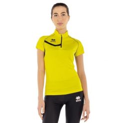 Damski jersey Errea Shelly. Czarne koszulki sportowe damskie ERREA, bez wzorów, z jersey, bez ramiączek. Za 289.50 zł.