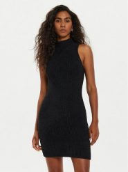 Guess Sukienka codzienna W4BK72 Z3BJ0 Czarny Regular Fit. Czarne sukienki damskie Guess, z aplikacjami, z syntetyku, bez ramiączek. Za 229.99 zł.