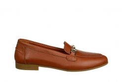 Mokasyny Bayla-161 022 3406 Coconut 161681, Brązowy, Skóra naturalna - 36. Brązowe mokasyny damskie Bayla, na lato, z materiału, bez obcasa. W wyprzedaży za 224.10 zł.