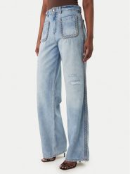 Just Cavalli Jeansy 80PAB5T3 CDWCD Niebieski Straight Fit. Niebieskie jeansy damskie Just Cavalli. Za 1,419.00 zł.