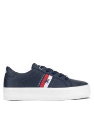 Beverly Hills Polo Club Sneakersy V12-721 Granatowy. Niebieskie obuwie sportowe damskie Beverly Hills Polo Club, ze skóry, bez zapięcia. Za 189.99 zł.