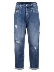Herrlicher Dżinsy "Peyton" - Tapered fit - w kolorze niebieskim rozmiar: W24. Niebieskie jeansy damskie Herrlicher, z podwyższonym stanem. Za 173.99 zł.
