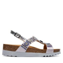 Sandały Scholl. Białe sandały damskie Scholl, bez wzorów, bez obcasa, na płaskiej podeszwie, bez zapięcia. Za 339.99 zł.