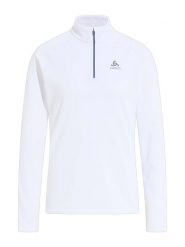 Odlo Bluza polarowa "Besso" w kolorze białym rozmiar: L. Białe bluzy damskie ODLO, l, bez wzorów, z materiału, bez kaptura. Za 153.71 zł.