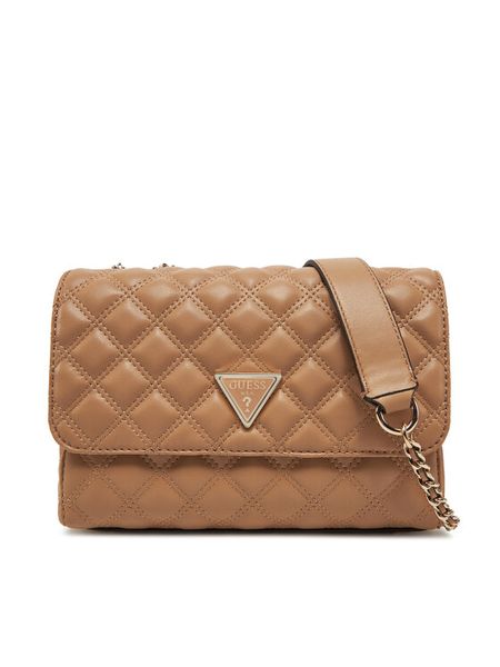 Guess Torebka HWQG87 48200 Beżowy. Brązowe torebki klasyczne damskie Guess, ze skóry, bez dodatków. Za 309.99 zł.