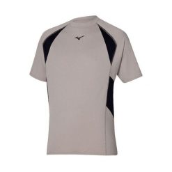 T-shirt Mizuno Athletics Oversize Tee. Szare t-shirty damskie Mizuno, bez wzorów, bez kołnierzyka. Za 180.00 zł.