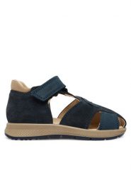 Primigi Sandały 1365700 S Granatowy. Niebieskie sandały chłopięce Primigi, ze skóry, bez zapięcia. Za 279.99 zł.