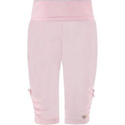 Legginsy w kolorze jasnoróżowym. Czerwone spodnie niemowlęce Steiff. W wyprzedaży za 49.95 zł.