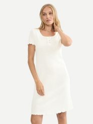 Triumph Koszula nocna Mix & Match 10227255 Biały Regular Fit. Białe koszule nocne i halki Triumph, bez wzorów, z bawełny, bez ramiączek. Za 119.99 zł.