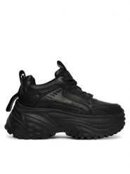 Buffalo Sneakersy Turbo One 1636744 Czarny. Czarne obuwie sportowe damskie Buffalo, z materiału, bez zapięcia. Za 429.99 zł.