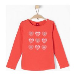S.Oliver T-Shirt Dziewczęcy 92/98 Czerwony. Czerwone koszulki i t-shirty dziewczęce S.Oliver. W wyprzedaży za 49.00 zł.