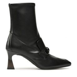 Botki Hispanitas. Brązowe botki damskie Hispanitas, bez obcasa, na słupku, bez zapięcia. Za 789.99 zł.