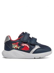 Geox Sneakersy B Sprintye Boy B454UA 01454 C0735 M Granatowy. Niebieskie buty sportowe chłopięce Geox, ze skóry, bez zapięcia. Za 329.99 zł.
